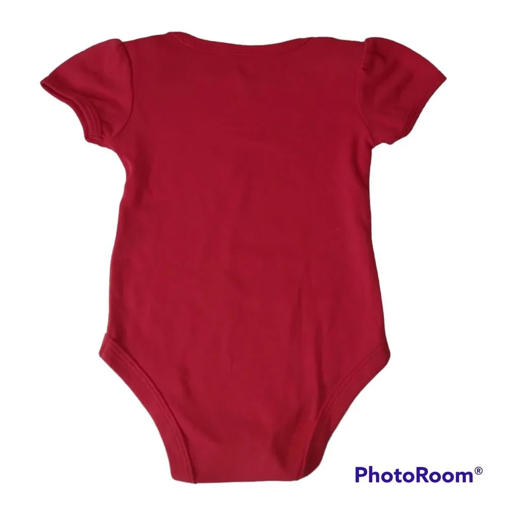 Disney Baby Minnie Mouse 3 6m Sweet Holiday One Piece Bodysuit Creeper Valentine